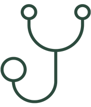 doctor stethoscope in a white background